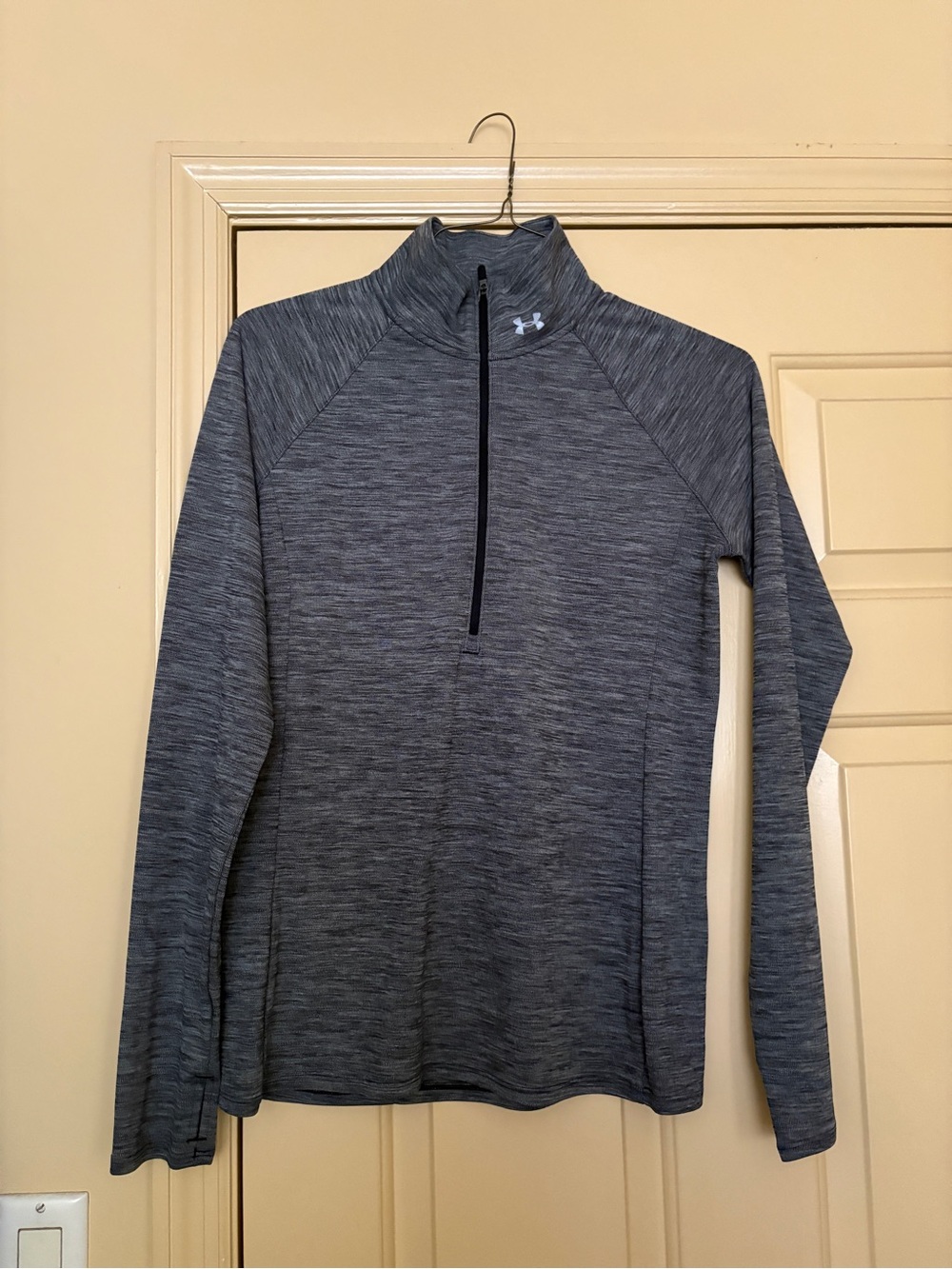 Under Armour Gray Heather 1/4 Zip Fitted Pullover